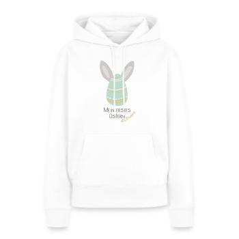 Osterei - Erstes Ostern als Mama - Geschenk Ostern - Frauen Premium Bio Hoodie - Weiß - Vorne - Julia (174cm)