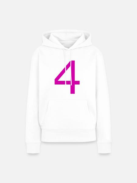 4 - Frauen Premium Bio Hoodie - Weiß