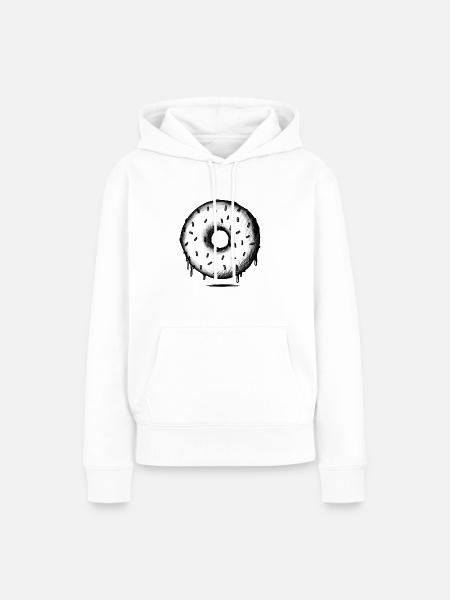 Delicious Donut Love (Dripping) - Frauen Premium Bio Hoodie - Weiß