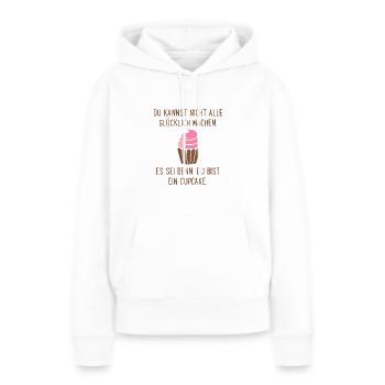 Cupcake - Frauen Premium Bio Hoodie - Weiß - Vorne - Julia (174cm)