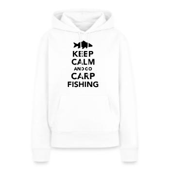 Karpfen - Frauen Premium Bio Hoodie - Weiß - Vorne - Julia (174cm)