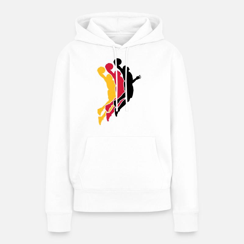 basketball - Women’s Premium Organic Hoodie - white