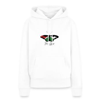 Free Gaza - Frauen Premium Bio Hoodie - Weiß - Vorne - Julia (174cm)