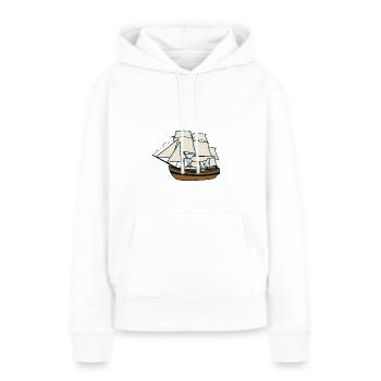 Segelschiff - Frauen Premium Bio Hoodie - Weiß - Vorne - Julia (174cm)