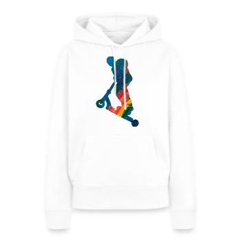 Freestyle scooter - Women’s Premium Organic Hoodie - white - Front - Julia (174cm)