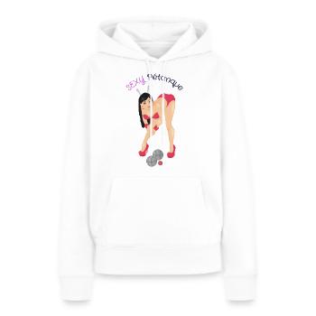 sexy Petanque - Frauen Premium Bio Hoodie - Weiß - Vorne - Julia (174cm)