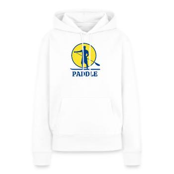 Paddel, Paddelventilator, Aufstehen - Frauen Premium Bio Hoodie - Weiß - Vorne - Julia (174cm)