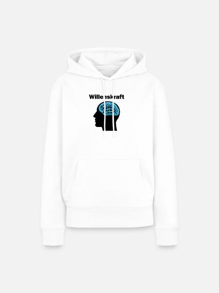 Willenskraft - Frauen Premium Bio Hoodie - Weiß