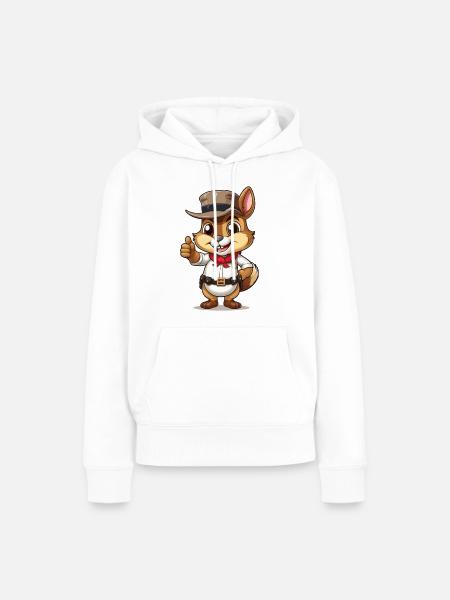 Kleiner Sheriff - Frauen Premium Bio Hoodie - Weiß