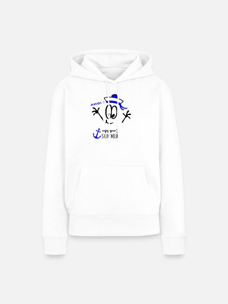 Matrose Ahoi - Frauen Premium Bio Hoodie - Weiß