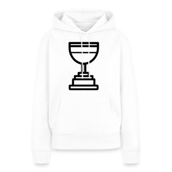 trophy - Women’s Premium Organic Hoodie - white - Front - Julia (174cm)