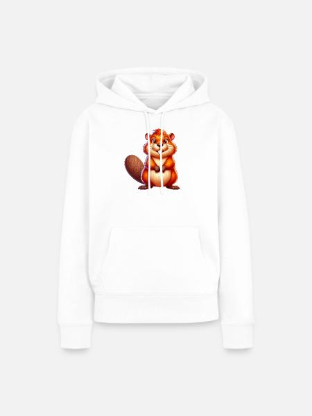 Bieber - Frauen Premium Bio Hoodie - Weiß