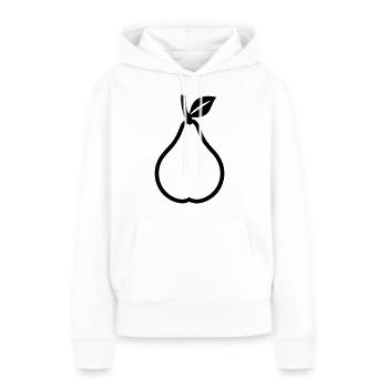 Birne - Frauen Premium Bio Hoodie - Weiß - Vorne - Julia (174cm)