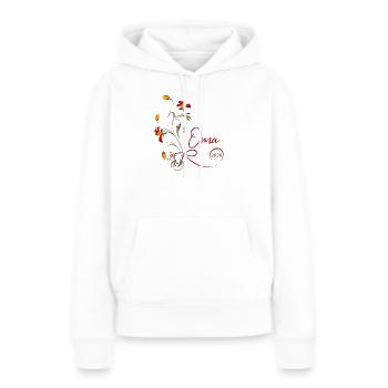 Grand-mère 2026 - Sweat à capuche Premium bio Femme - blanc - Devant - Julia (174cm)