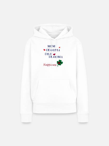 Mom - Frauen Premium Bio Hoodie - Weiß