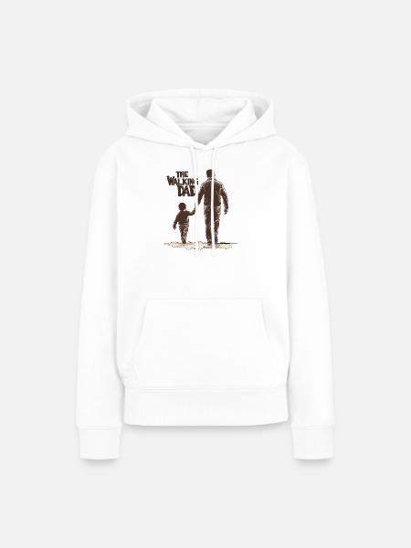 Der laufende Vater - Frauen Premium Bio Hoodie - Weiß