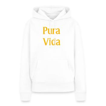 Pura Vida - Frauen Premium Bio Hoodie - Weiß - Vorne - Julia (174cm)