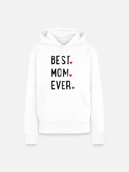 Beste Mama - Frauen Premium Bio Hoodie - Weiß