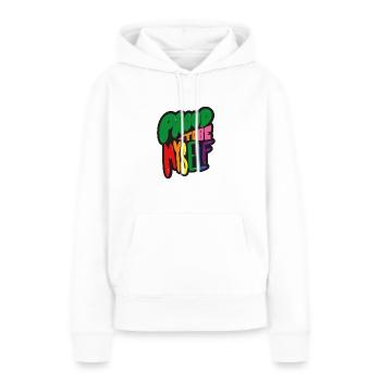 Proud to be myself - black - Women’s Premium Organic Hoodie - white - Front - Julia (174cm)