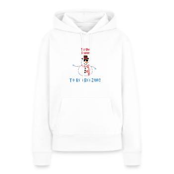 Christmas Snowman Winter Design - Women’s Premium Organic Hoodie - white - Front - Julia (174cm)