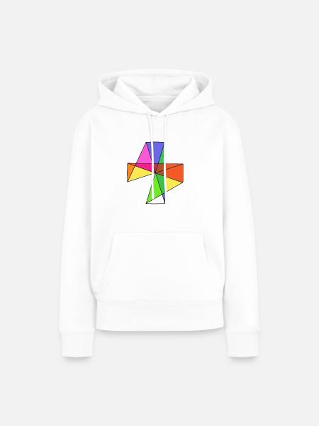 Abstrakte kunst - Frauen Premium Bio Hoodie - Weiß