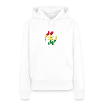 Gye Nyame Adinkra Ghana Akan People God Religion - Women’s Premium Organic Hoodie - white - Front - Julia (174cm)