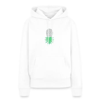 Funny Upside Down Pineapple Swinger Merchandise - Women’s Premium Organic Hoodie - white - Front - Julia (174cm)