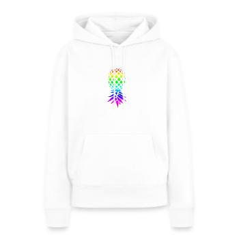 Funny Upside Down Pineapple Swinger Merchandise - Women’s Premium Organic Hoodie - white - Front - Julia (174cm)