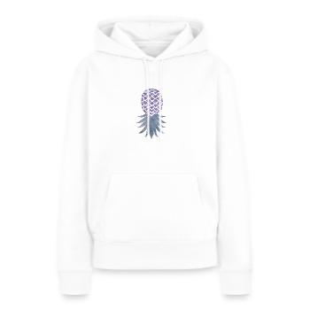 Funny Upside Down Pineapple Swinger Merchandise - Women’s Premium Organic Hoodie - white - Front - Julia (174cm)
