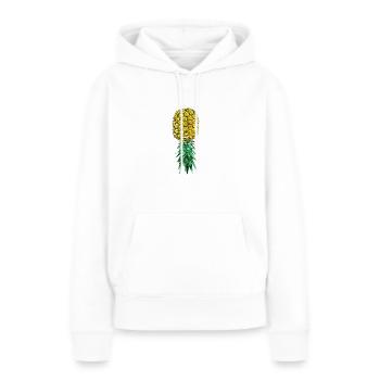 Funny Upside Down Pineapple Swinger Merchandise - Women’s Premium Organic Hoodie - white - Front - Julia (174cm)