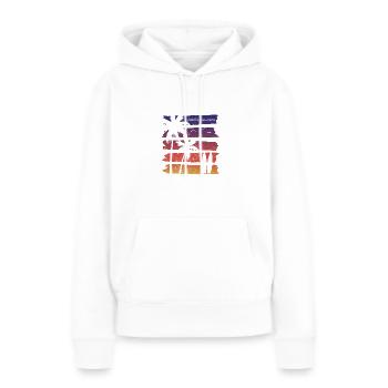 Cool Puerto Penasco Mexiko Surfing Fan Beach Palm - Frauen Premium Bio Hoodie - Weiß - Vorne - Julia (174cm)