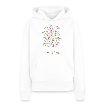 Pillen - Frauen Premium Bio Hoodie - Weiß - Vorne - Julia (174cm)