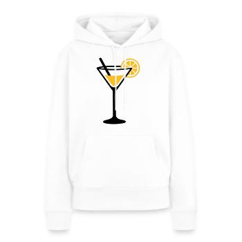 Cocktail - Frauen Premium Bio Hoodie - Weiß - Vorne - Julia (174cm)