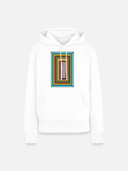 illusion - Frauen Premium Bio Hoodie - Weiß