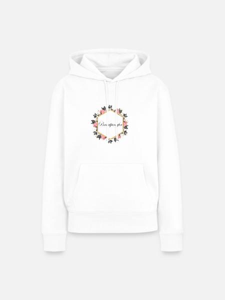 Brautjungfer - Frauen Premium Bio Hoodie - Weiß