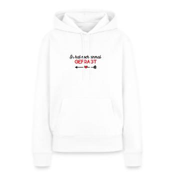 Er Hat Noch Einmal Gefragt Verlobung Hochzeit Ehe - Frauen Premium Bio Hoodie - Weiß - Vorne - Julia (174cm)