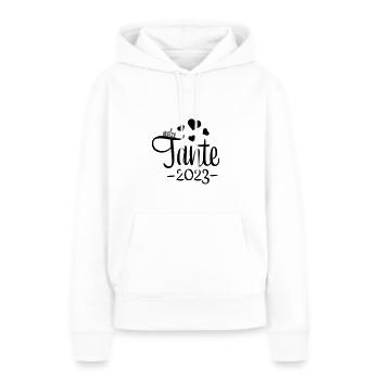 tante 2023 2f 09 - Frauen Premium Bio Hoodie - Weiß - Vorne - Julia (174cm)