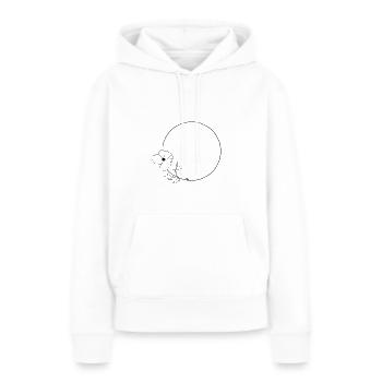Poppy 25 Poppy flower wreat - Women’s Premium Organic Hoodie - white - Front - Julia (174cm)