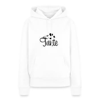 tante 2023 2f 03 - Frauen Premium Bio Hoodie - Weiß - Vorne - Julia (174cm)