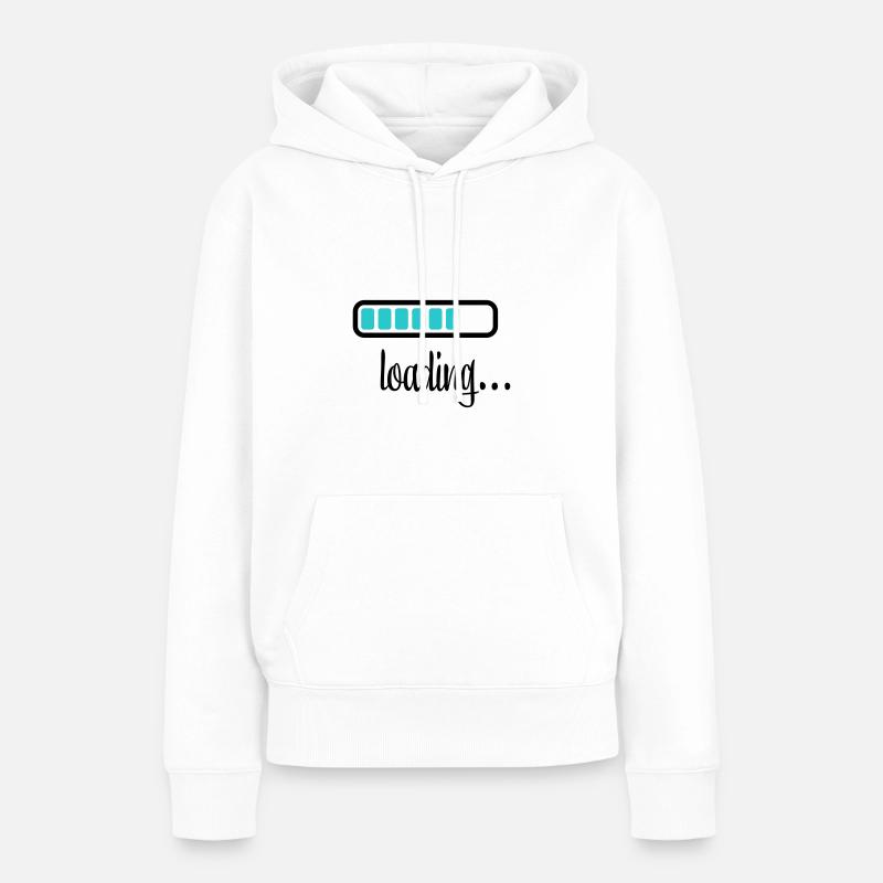 Battery Battery loading - Women’s Premium Organic Hoodie - white
