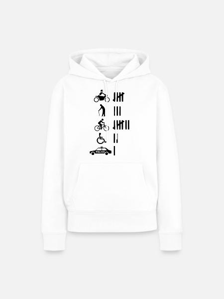 Auto Car - Frauen Premium Bio Hoodie - Weiß