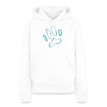 Pied-pied chien - Sweat à capuche Premium bio Femme - blanc - Devant - Julia (174cm)