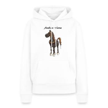 Verträumtes Araber Pferd - Araber - Frauen Premium Bio Hoodie - Weiß - Vorne - Julia (174cm)