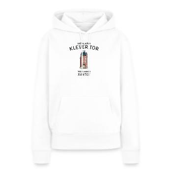 Xanten, Klever Tor,, Deutschland - Frauen Premium Bio Hoodie - Weiß - Vorne - Julia (174cm)