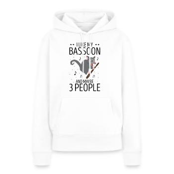 Orchester und Holzblasinstrument - Frauen Premium Bio Hoodie - Weiß - Vorne - Julia (174cm)