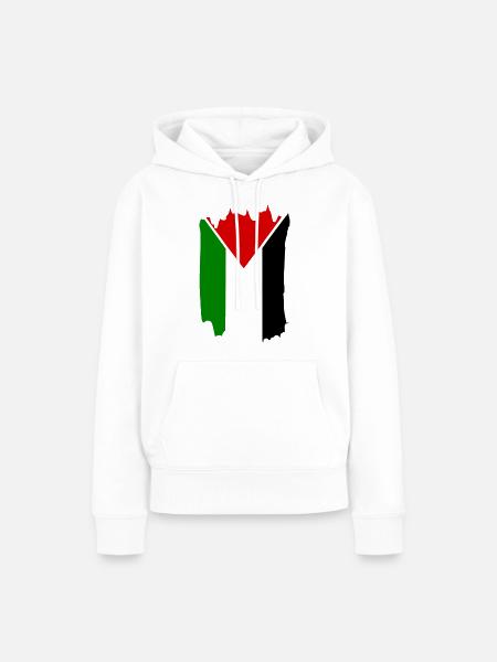 palästina - Frauen Premium Bio Hoodie - Weiß