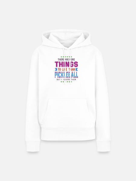 Pickleball - Frauen Premium Bio Hoodie - Weiß