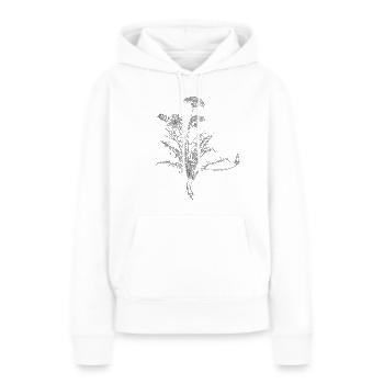 Löwenzahn - Frauen Premium Bio Hoodie - Weiß - Vorne - Julia (174cm)