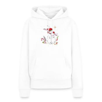 Avent - Sweat à capuche Premium bio Femme - blanc - Devant - Julia (174cm)