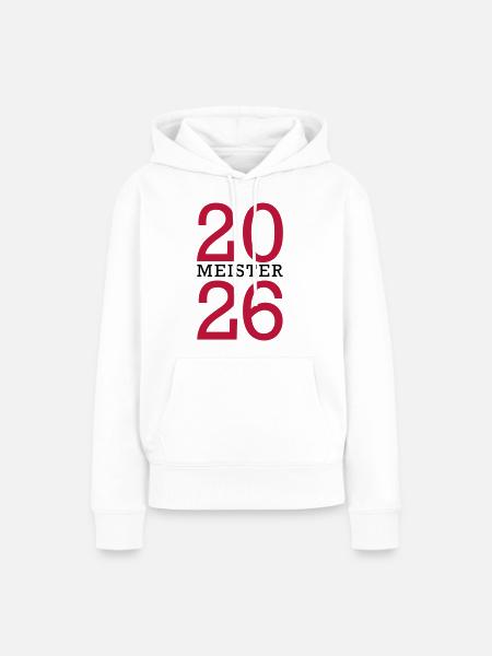 Meister 2026 Meisterschaft - Frauen Premium Bio Hoodie - Weiß